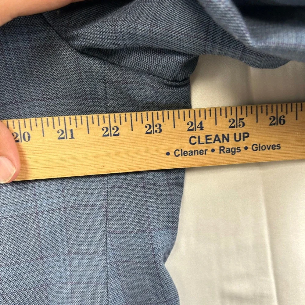Cremieux Sport Coat Mens 46R Blue Glen Plaid Loro Piana Wool Blazer Canada